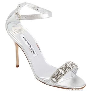 Manolo Blahnik CHAMOSCA
105 Sandals Silver CRYSTALS Wedding